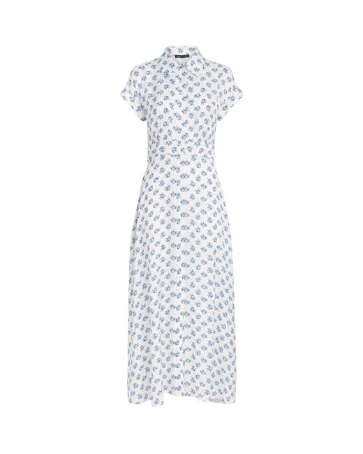 Maje White Floral Mini Dress