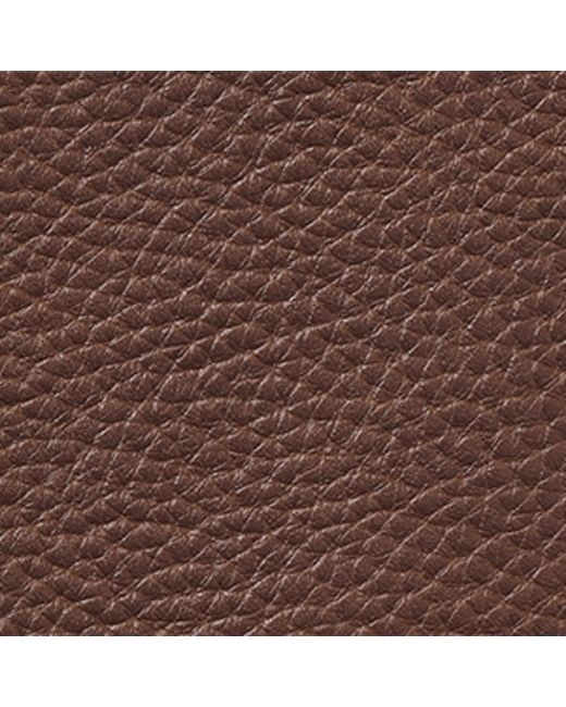 Aspinal Brown Leather Passport Cover for men