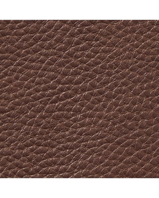 Aspinal Brown Leather Passport Cover for men