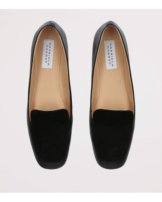 Gabriela Hearst Black Leather Aveda Flats