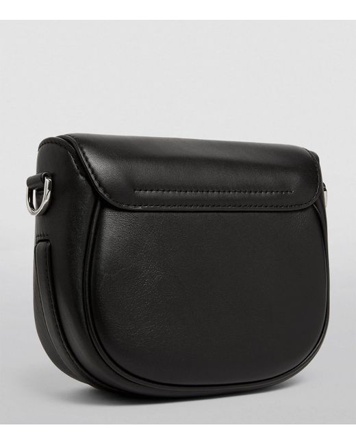 Marc Jacobs Black The Small Leather J Marc Saddle Bag