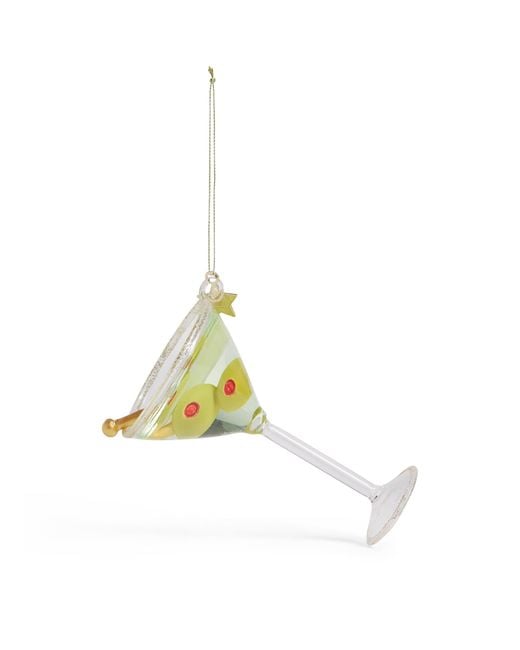 Harrods White Martini Glass Tree Decoration