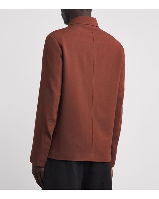 Paul Smith Brown Wool Overshirt for men