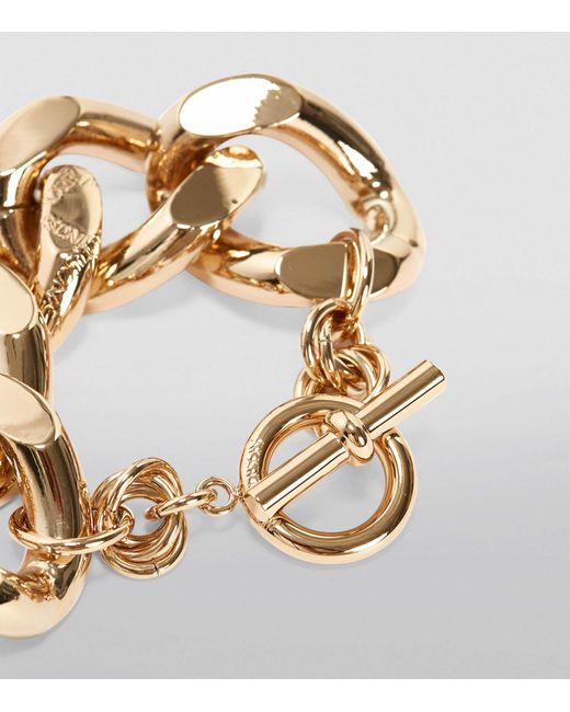 JW Anderson Gold-plated Oversized Link Chain Bracelet in Metallic | Lyst UK