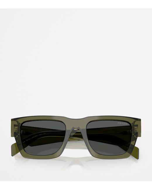 Prada Gray Acetate Pr A06S Sunglasses for men