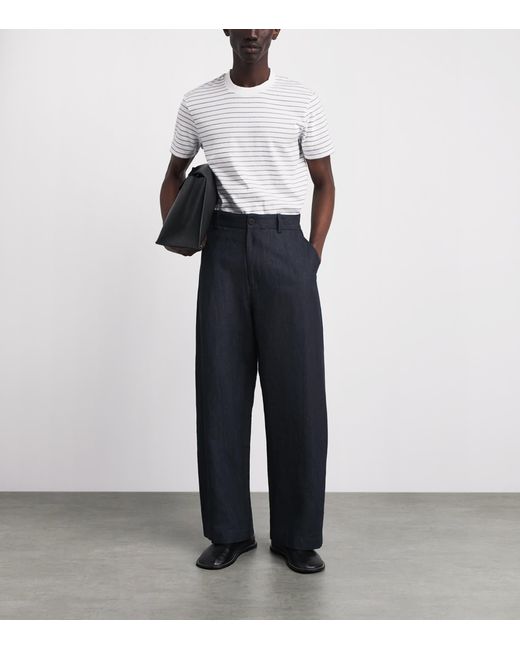 Sandro White Cotton Sailor T-Shirt for men