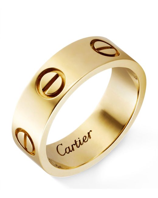 Cartier Metallic Yellow Gold Love Ring