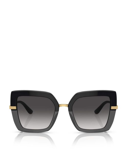 Dolce & Gabbana Brown Square Sunglasses