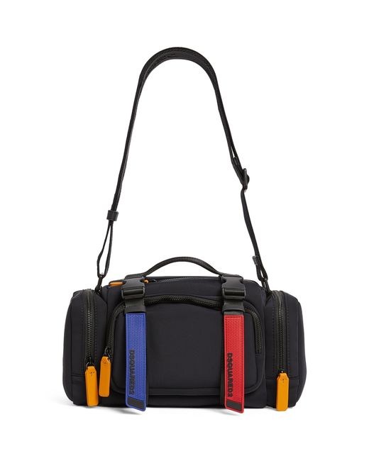 DSquared² Blue Rubber-strap Camera Bag for men