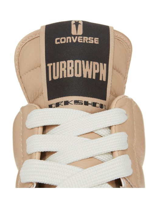 Rick Owens Natural X Converse X Drkshdw Turbowpn High-top Sneakers