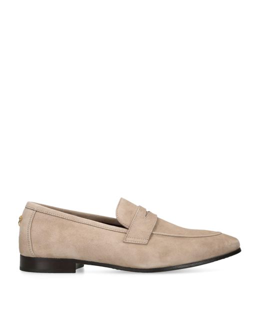 Bougeotte Natural Suede Flaneur Loafers