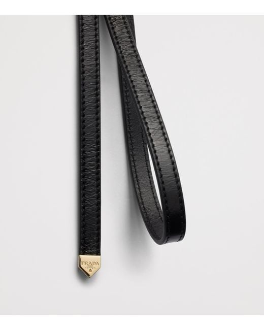 Prada Black Calfskin Belt