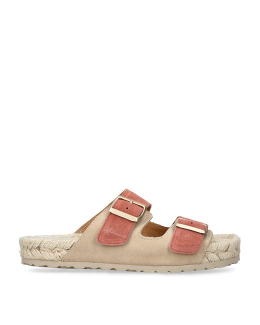 Manebí Pink Suede La Havana Sandals