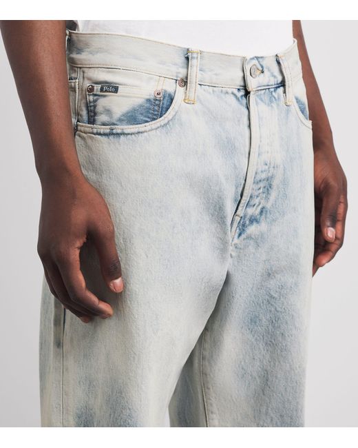 Polo Ralph Lauren Blue Washed Straight Jeans for men