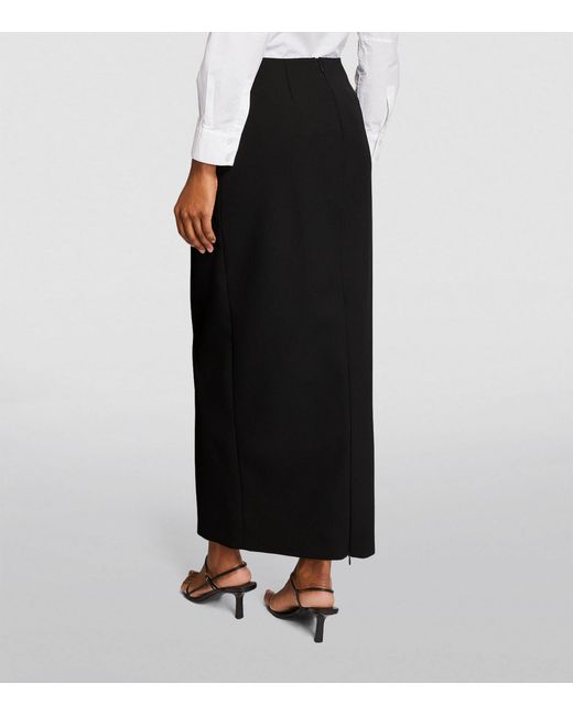 The Row Wool-mohair Bartelle Skirt in Black | Lyst