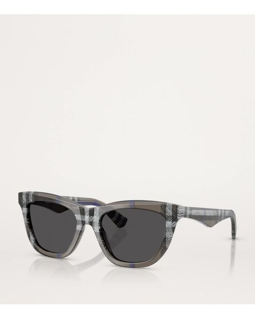 Burberry Gray Acetate Square Sunglasses