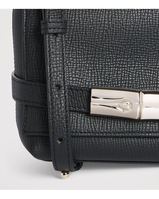 Longchamp Black Leather Le Smart Cross-Body Bag
