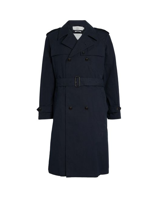 Closed Quilted Trench Coat in Blue for Men | Lyst