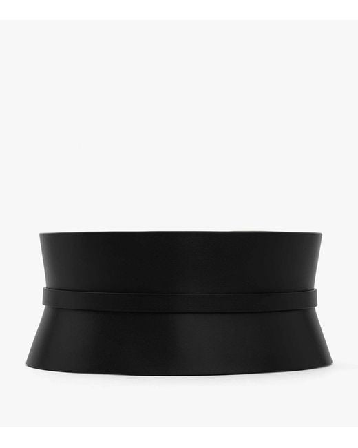 Alaïa Black Leather Bustier Belt