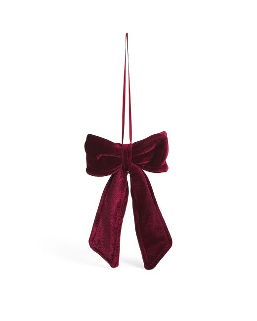 Luxury Garland Red Mini Velvet Bow Tree Decoration