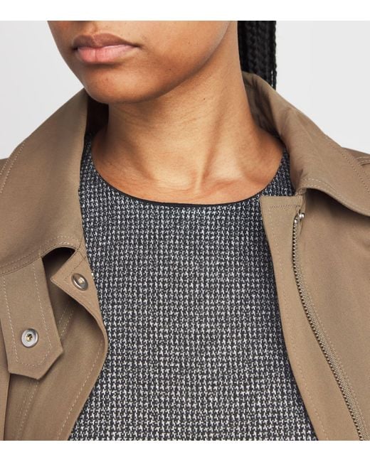 Weekend by Maxmara Gray Houndstooth Tailored Mini Dress