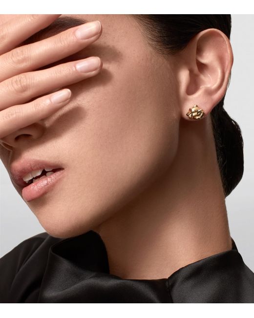 Cartier Metallic Tsavorite And Onyx Panthère De Earrings