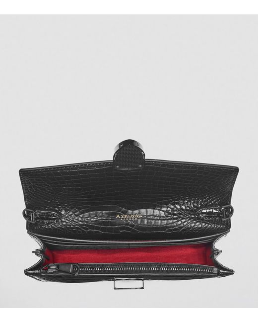 Aspinal Black Mayfair 2 Clutch Bag