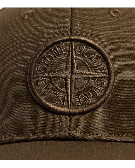 Stone Island Brown Cotton Ghost Baseball Cap for men