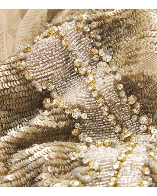 Jenny Packham Natural Tulle Sequinned Bonnie Gown