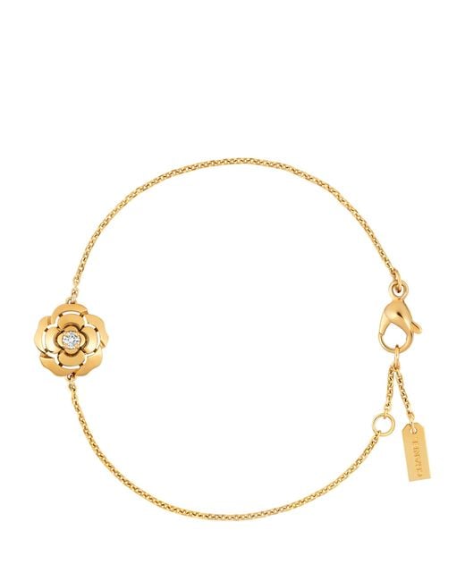 Chanel Metallic And Diamond Extrait De Camélia Bracelet