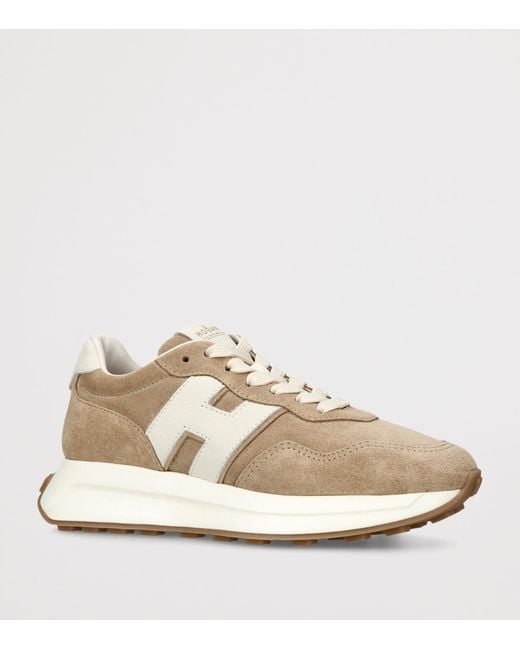 Hogan Natural Suede-Blend H641 Sneakers