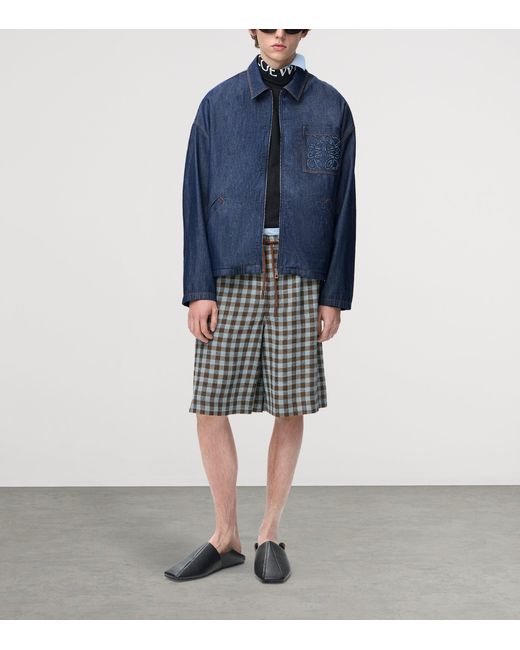 Loewe Blue Anagram Denim Jacket for men