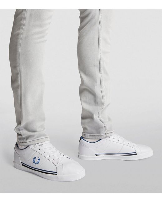 Fred Perry Leather Baseline Sneakers in White for Men Lyst UK