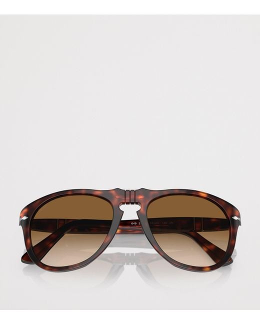 Persol Brown Original Pilot Sunglasses for men