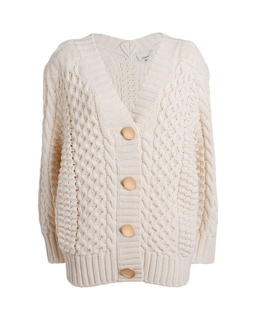 3.1 Phillip Lim White Cable-knit Cardigan