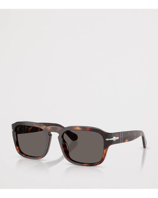 Persol Gray Tortoiseshell Pillow Sunglasses