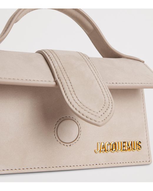 Jacquemus Metallic Mini Suede Le Bambino Top-Handle Bag