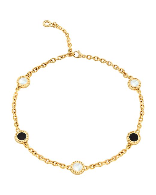 BVLGARI Metallic Mother-Of-Pearl And Onyx Necklace