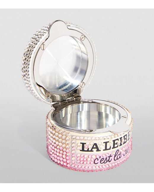 Judith Leiber Pink Miniature La Leiber Jar Pillbox