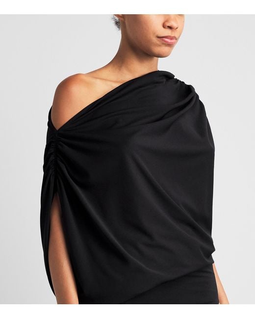 Wolford Black Fluid Drape Bodysuit