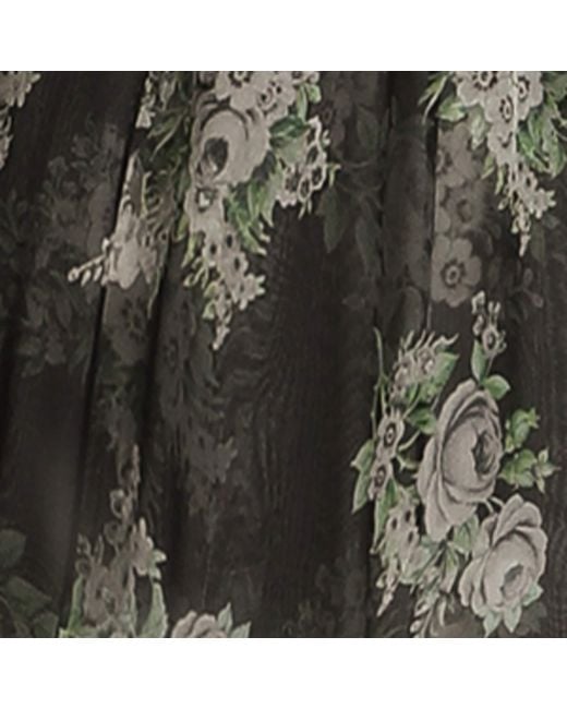 Dolce & Gabbana Black Silk Floral Playsuit