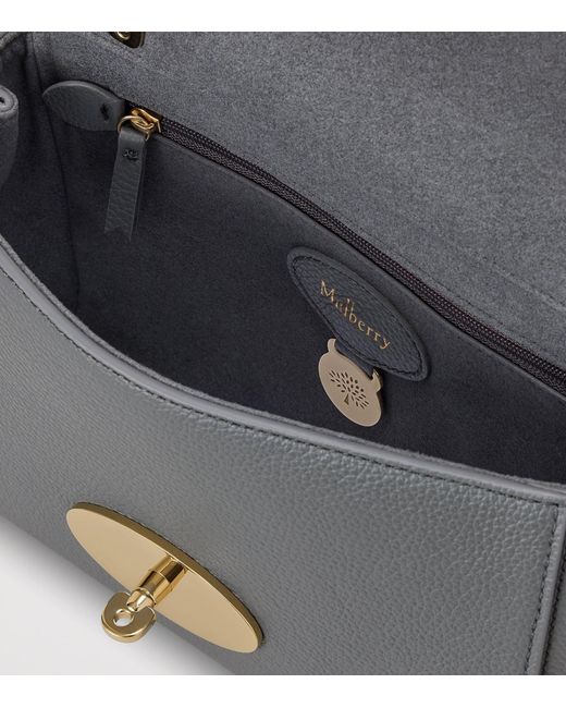Mulberry Gray Leather Lily Shoulder Bag