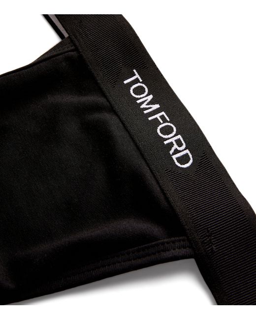 Tom Ford Black Logo Jock Strap for men