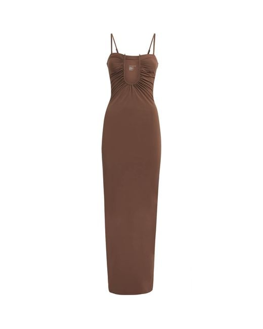 Christopher Esber Brown Arched Maxi Dress