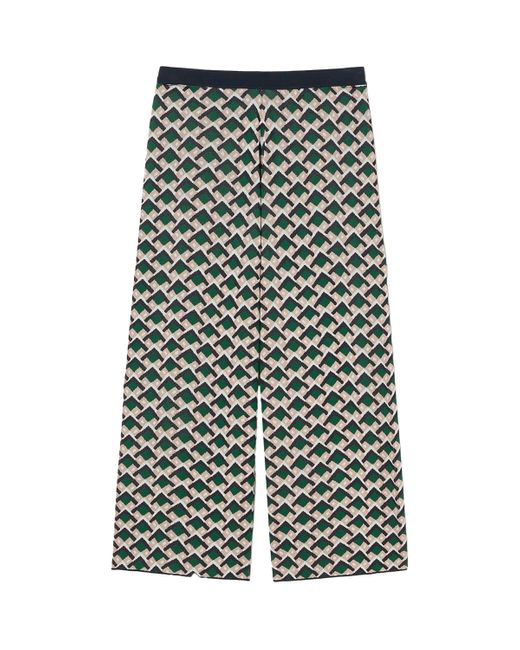 Marina Rinaldi Green Knitted Tolone Trousers