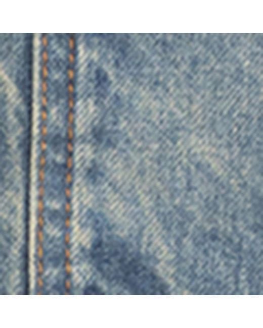 Balmain Blue Cropped Denim Jacket