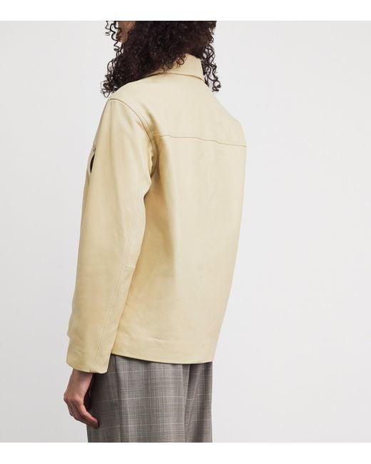 Rag & Bone Natural Sid Leather Jacket