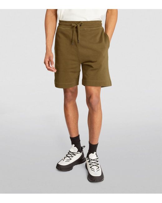 Canada Goose Green Cotton Huron Sweatshorts for men