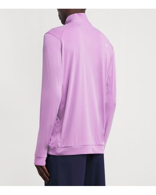 Kjus Purple Kallen Quarter-Zip Sweatshirt for men
