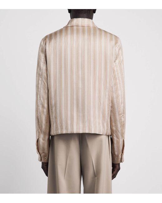 Amiri Natural Stripe Logo Jacket for men